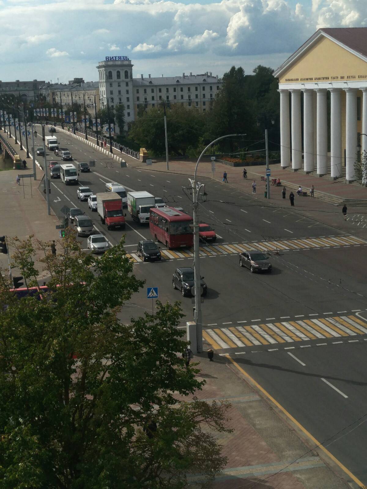 Мост улица Кирова многоквартирный дом в Витебске